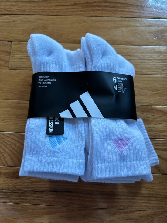 adidas Accessories - Adidas Women Socks Crew 6-Pairs Brand‎ New